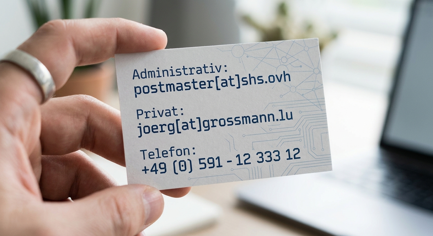 Kontaktdaten E-Mail und Telefon